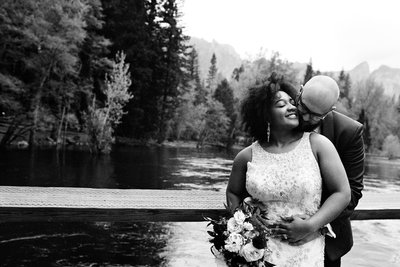 Swinging Bridge Yosemite elopement
