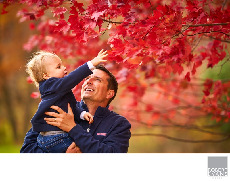 Edina Father and Son Fall Portrait
