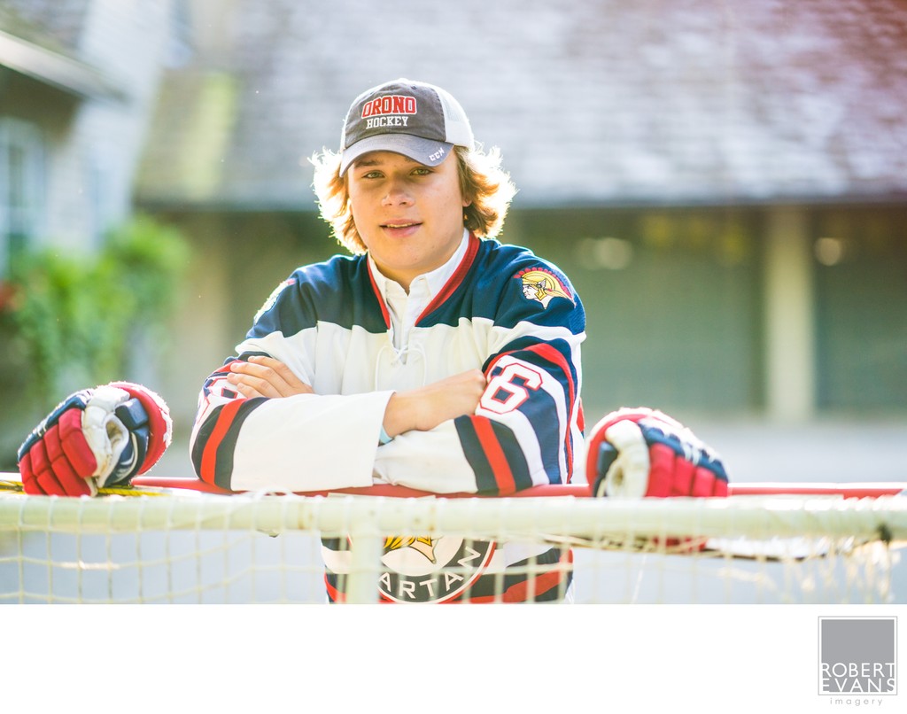 Hockey Senior Portrait Orono Minnesota