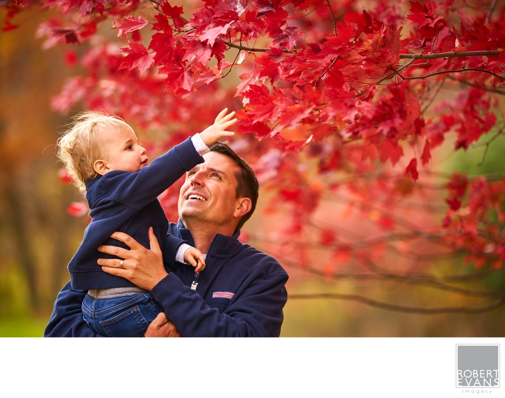 Edina Father and Son Fall Portrait