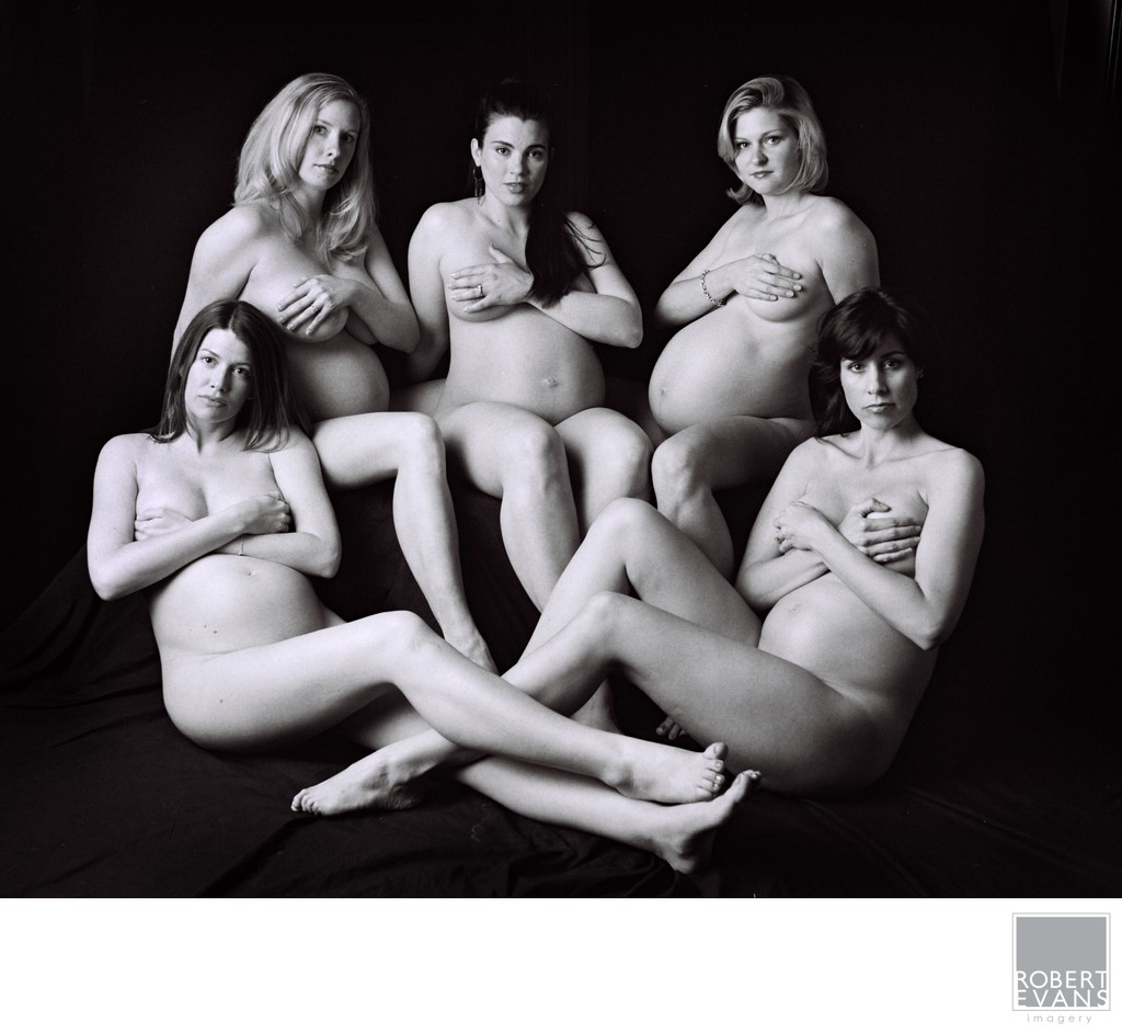 Maternity Photography College Friends Pregnant Together