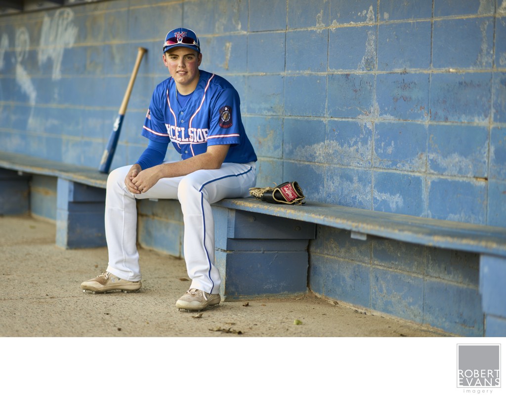 This Baseball themed senior portrait session