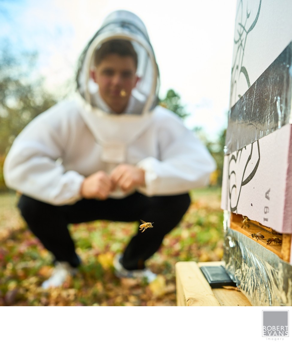 Bee Keeper Senior Portrait Chanhassen Minnesota