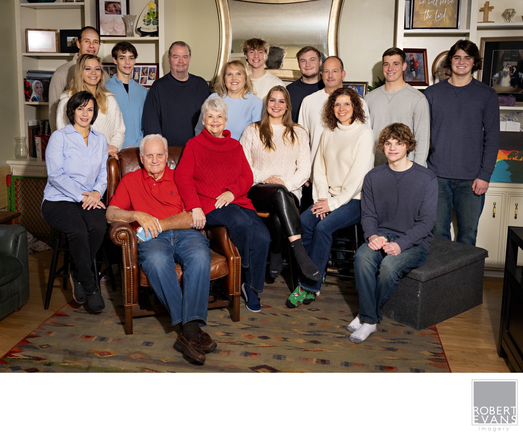 Extended Family In-home Portrait
