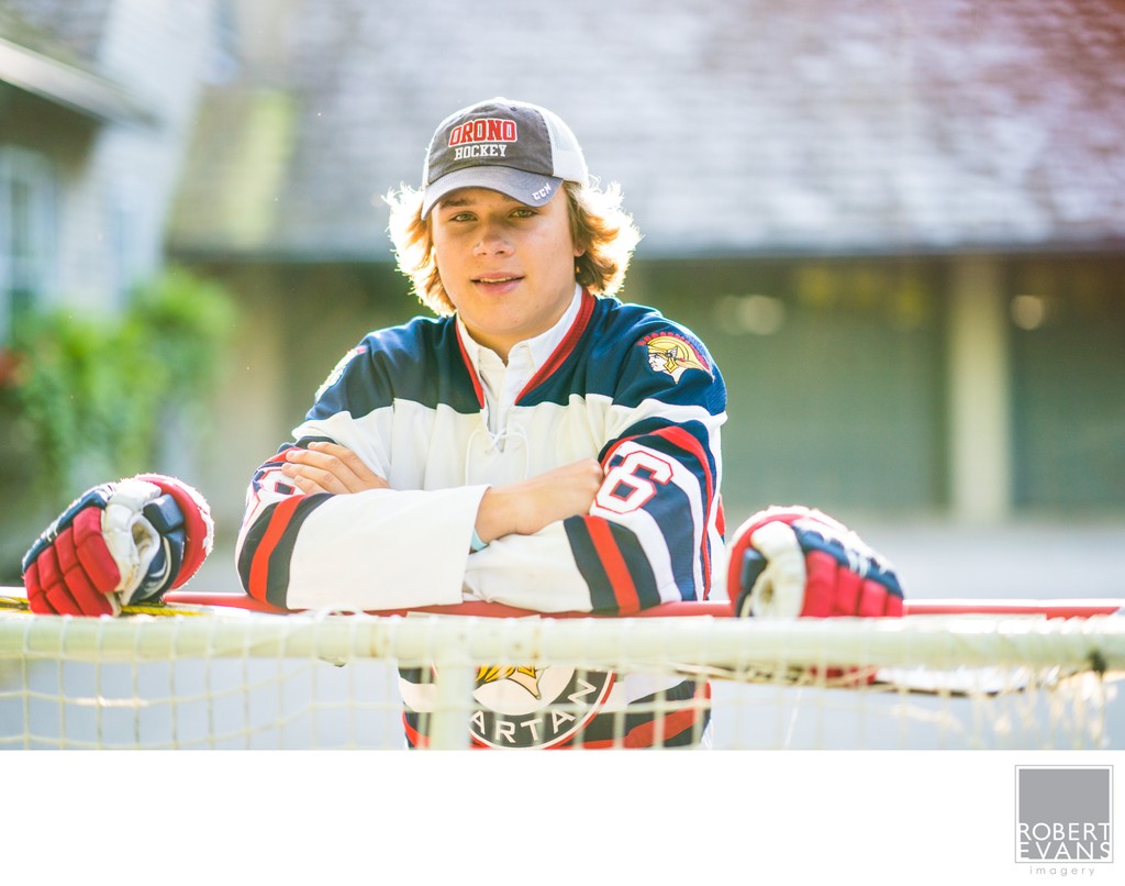 Hockey Senior Portrait Orono High School Senior