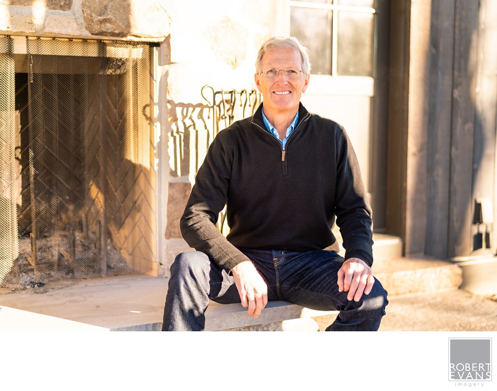 Edina Executive Portrait in Home