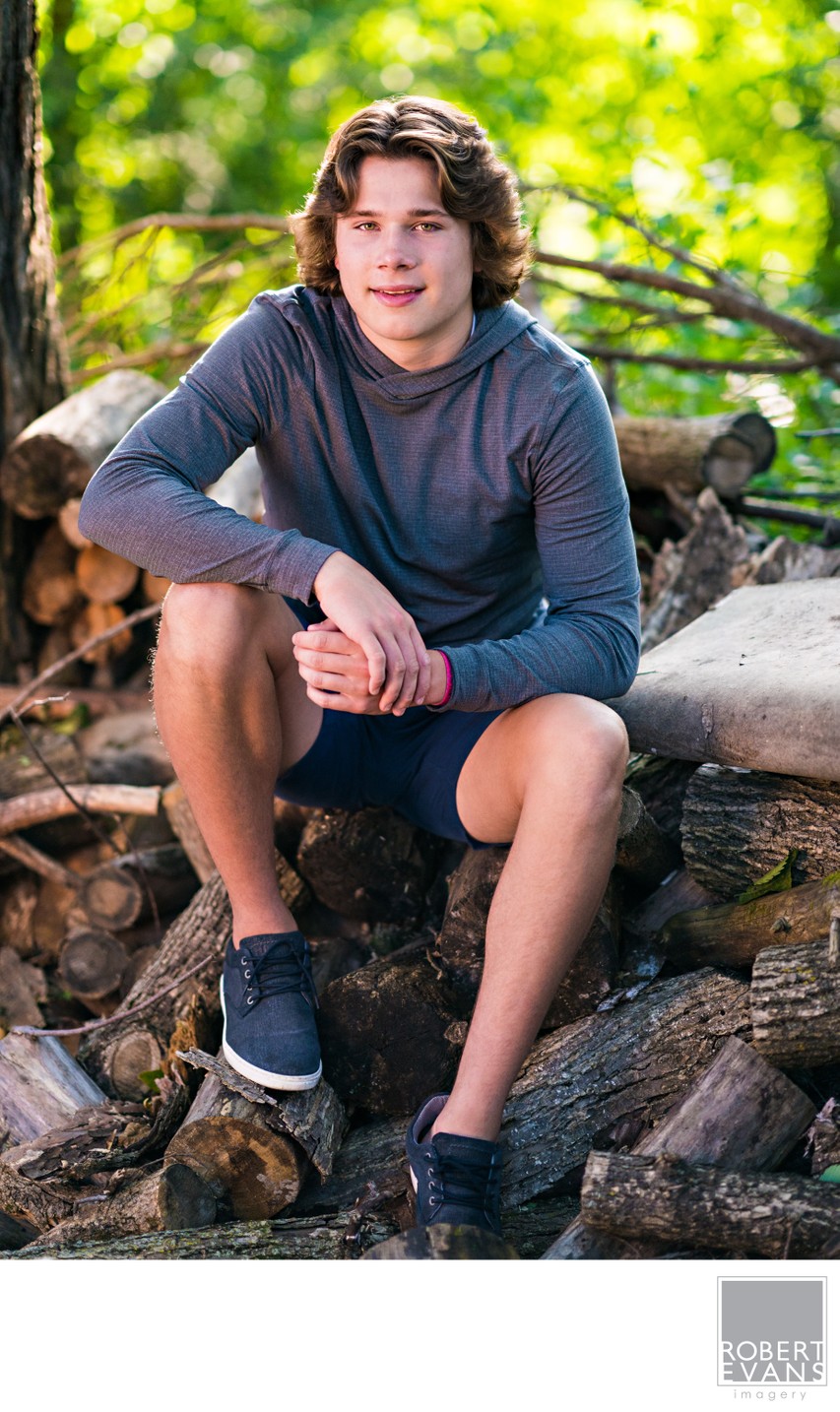 Wayzata Senior Hockey Player In The Woods