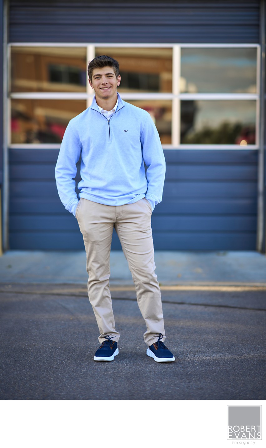 Great full body image of this Waconia High School Senior