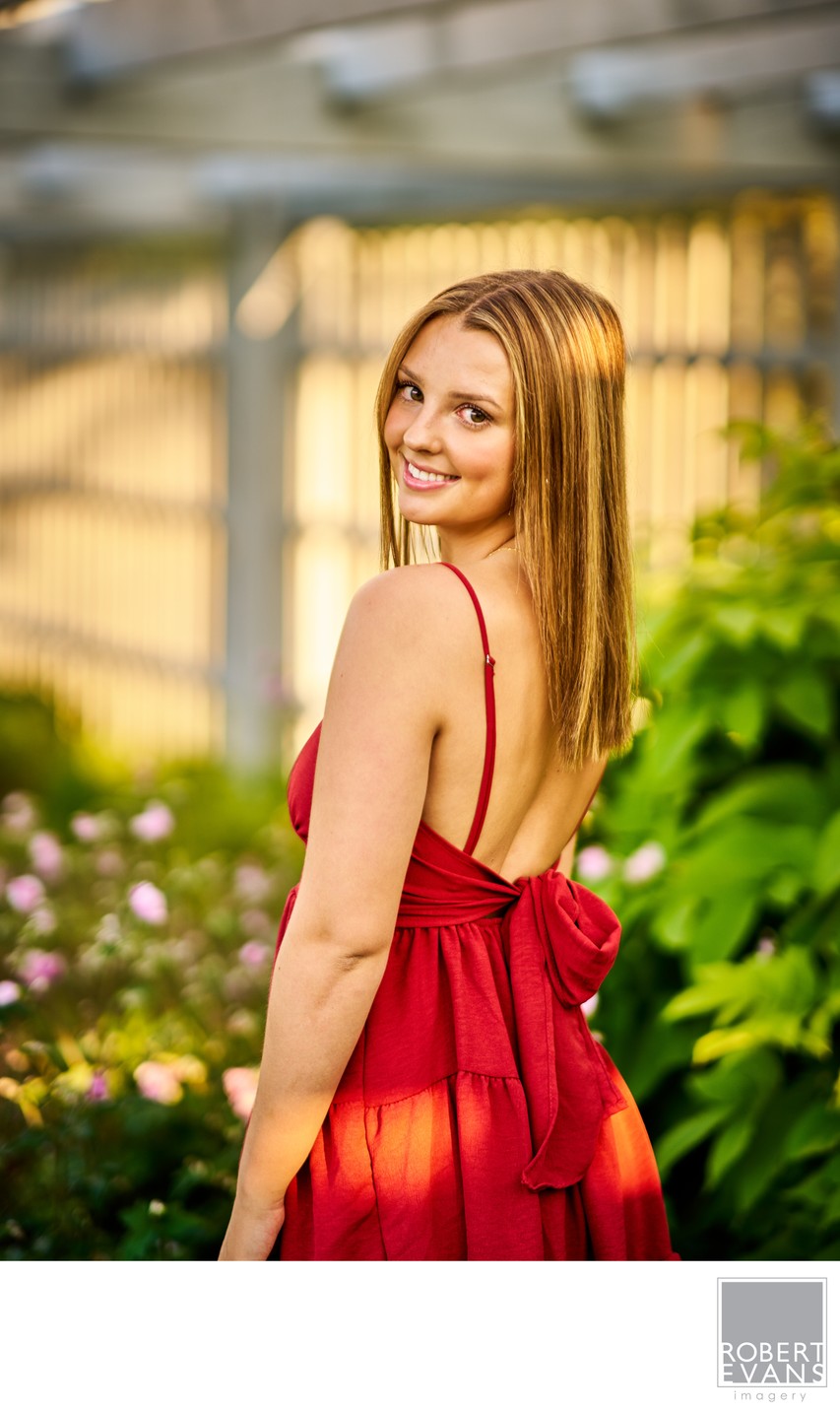 Over the shoulder senior portrait of this Southwest Christian Senior.
