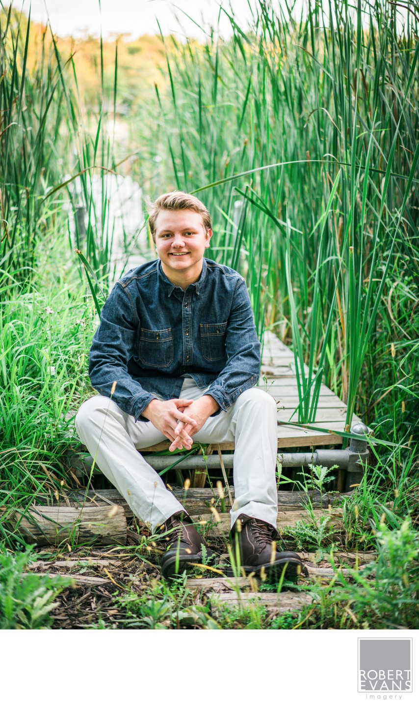 Waterfront Portrait Among the Reeds