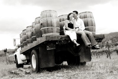 Vintage Napa California Engagement Session