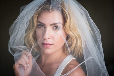 Beautiful Close Up Portrait of The Edina Bride