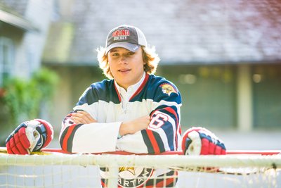 Hockey Senior Portrait Orono Minnesota