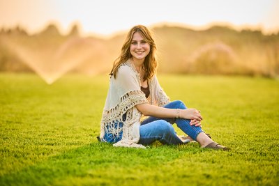 Eden Prairie High School Senior Portrait Session At Sunset