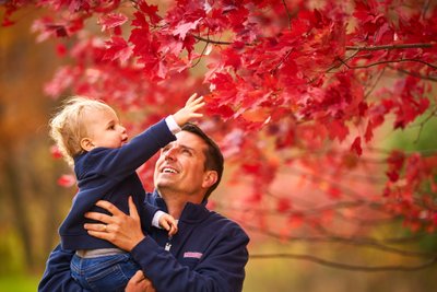 Edina Father and Son Fall Portrait
