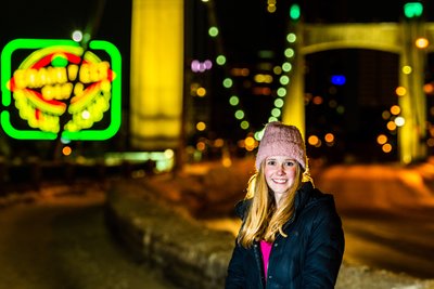 Minneapolis Lifestyle Portrait at Night