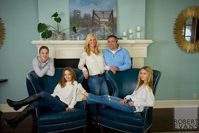 Relaxed Family Portrait at Home