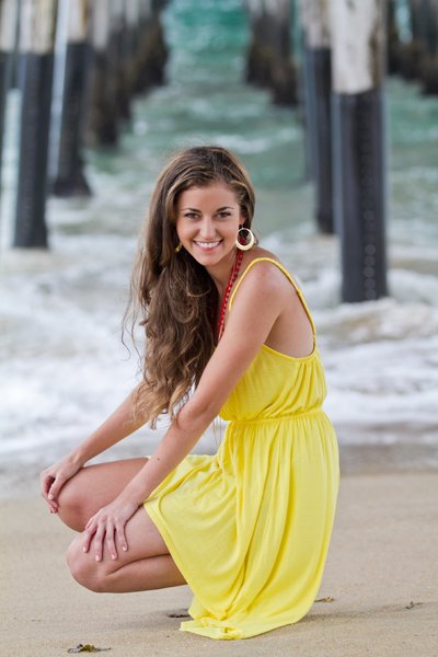 Destination Senior Portrait Photography On The Beach In California