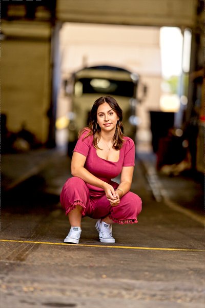 Urban Female Senior Portrait St. Anthony Main