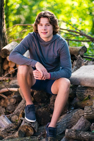 Wayzata Senior Hockey Player In The Woods