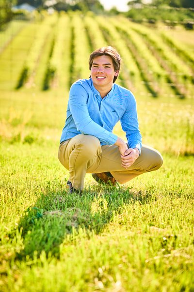 Simple senior portrait of this Minnetonka High School senior