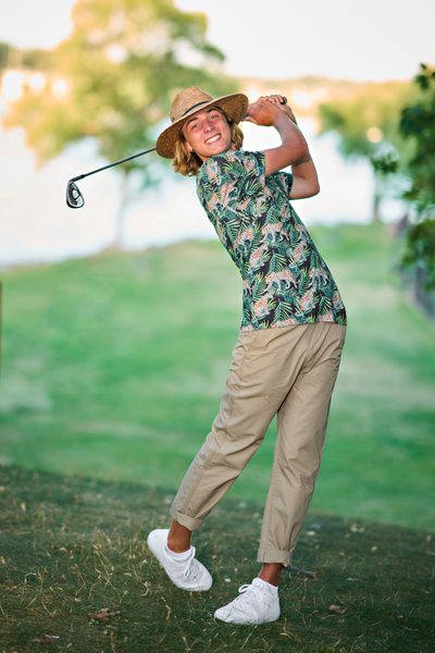 Golf Senior Portrait of Minnetonka High School Senior