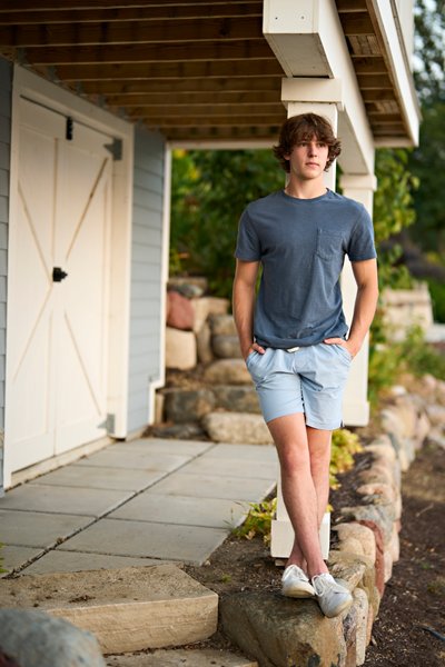 Senior Portrait at a Lake Minnetonka home