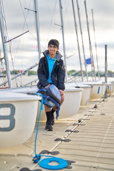Sailing senior portrait session, Lake Calhoun Bde Maka Ska Minnesota