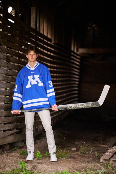 Minnetonka High School Senior Portrait Sports Hockey Goalie 