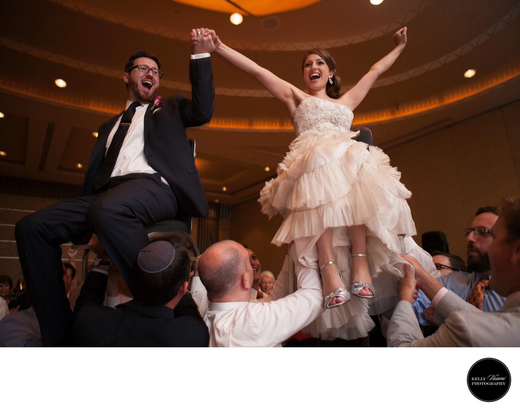 The Hora | Bride and Groom Jewish Wedding Reception