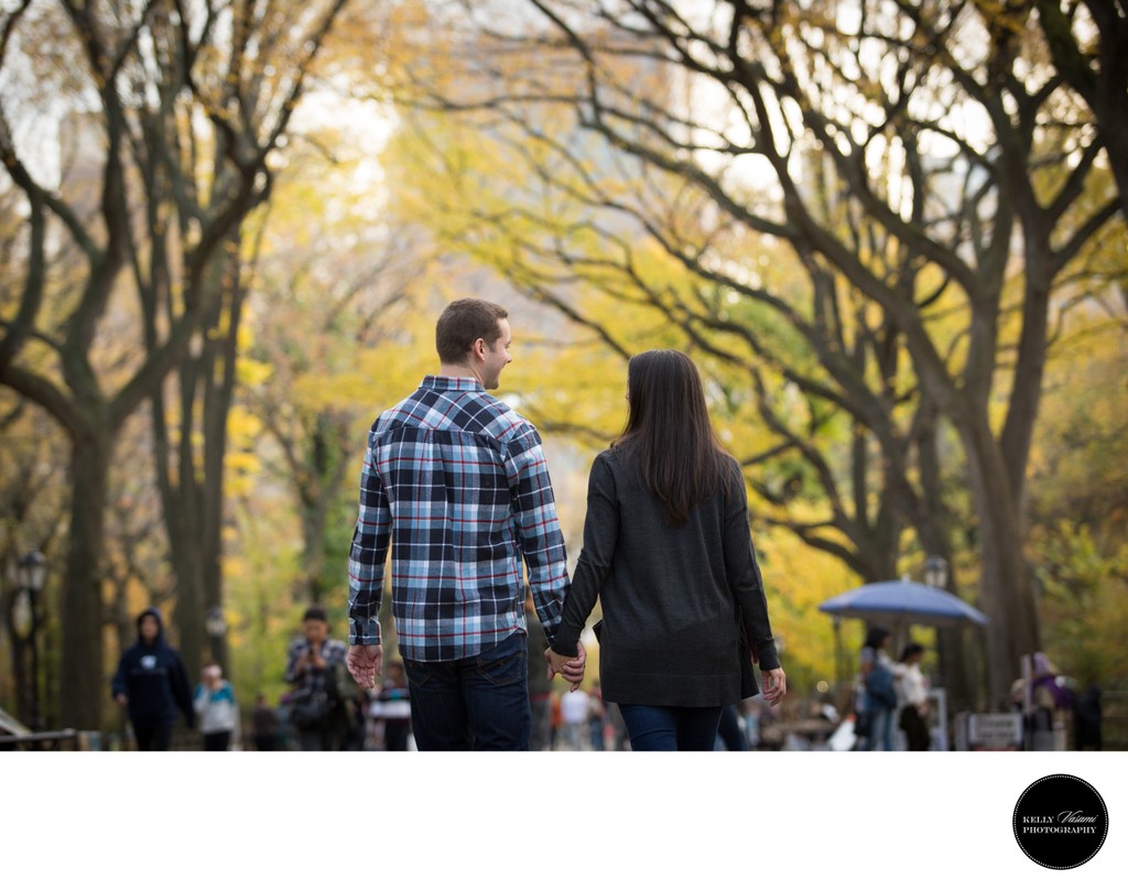 Autumn in New York Engagement Session | Central Park