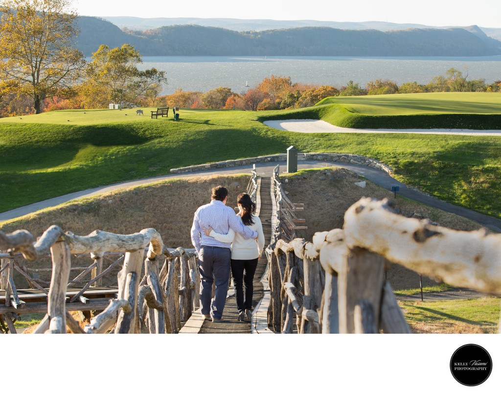 Engagement Session Locations | View of the Hudson River