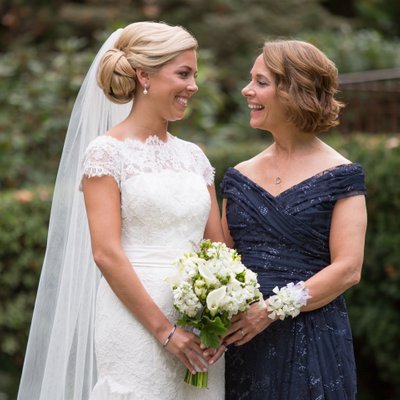 Portrait of Bride and her Mother | Westchester Wedding 