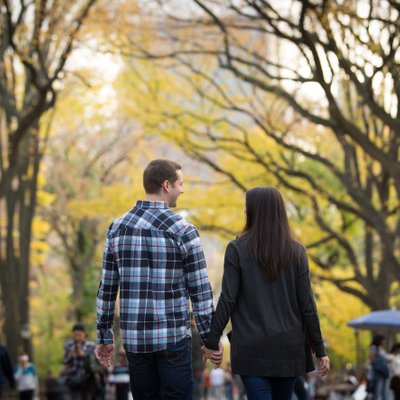 Autumn in New York Engagement Session | Central Park