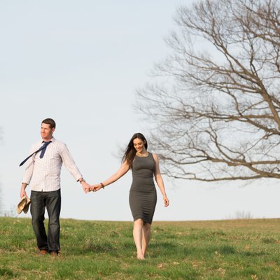 Engagement Session on a Hilltop | Westchester NY