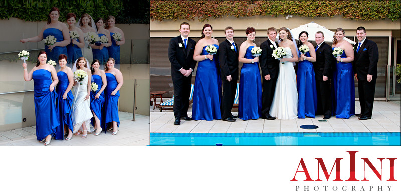 Bridal Party Photos at Hills Lodge