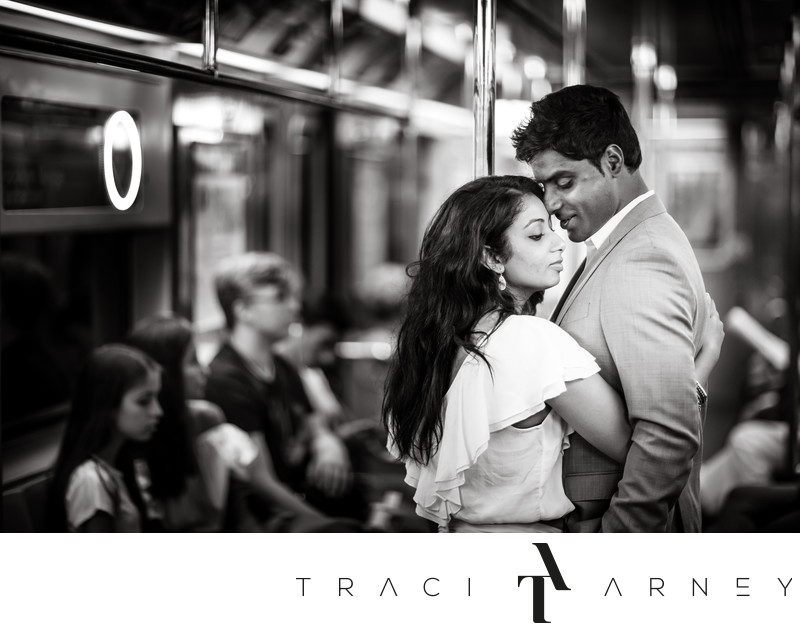 New York City Subway Indian Engagement Session, NY