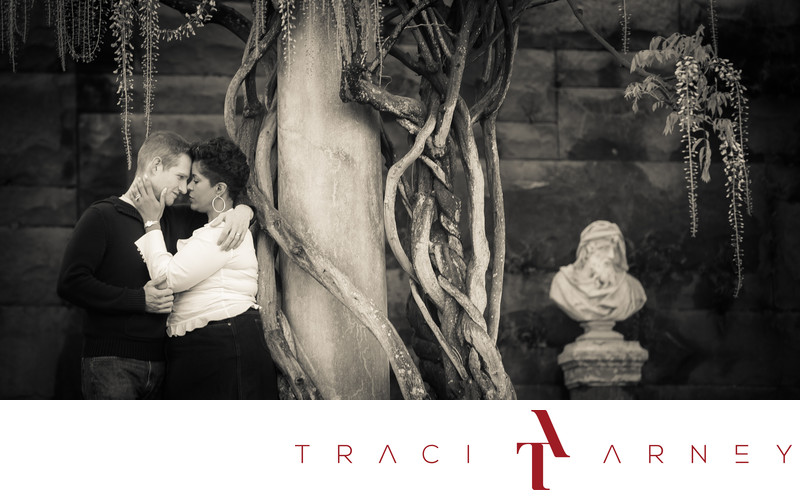 Biltmore Estate Asheville NC Engagement Session Photo