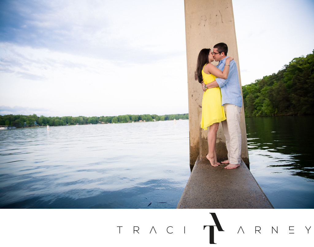 Top NC Photographer, Engagement Session Lake Norman 