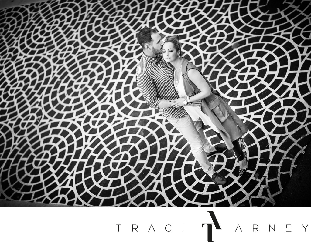 Black and White Engagement Session, Charlotte, NC