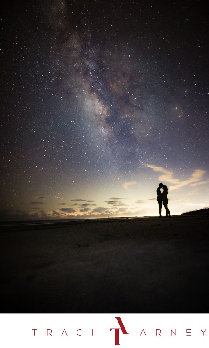 Milky Way Sapelo Island Wedding Photography.