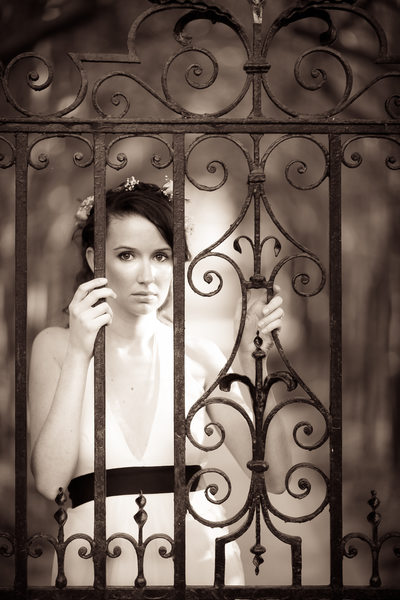 Bridal Session, Tunnel Arbor, Tryon Palace, New Bern NC