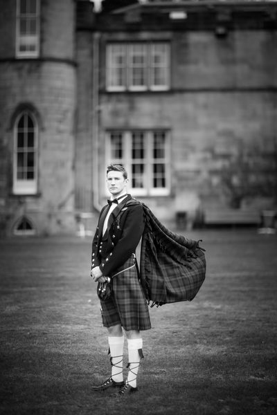 Groom Kilt Destination Wedding Edinburgh Scotland