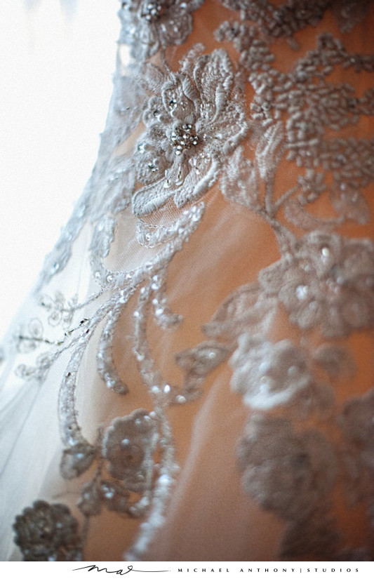 Lace Gown at Hyatt Valencia
