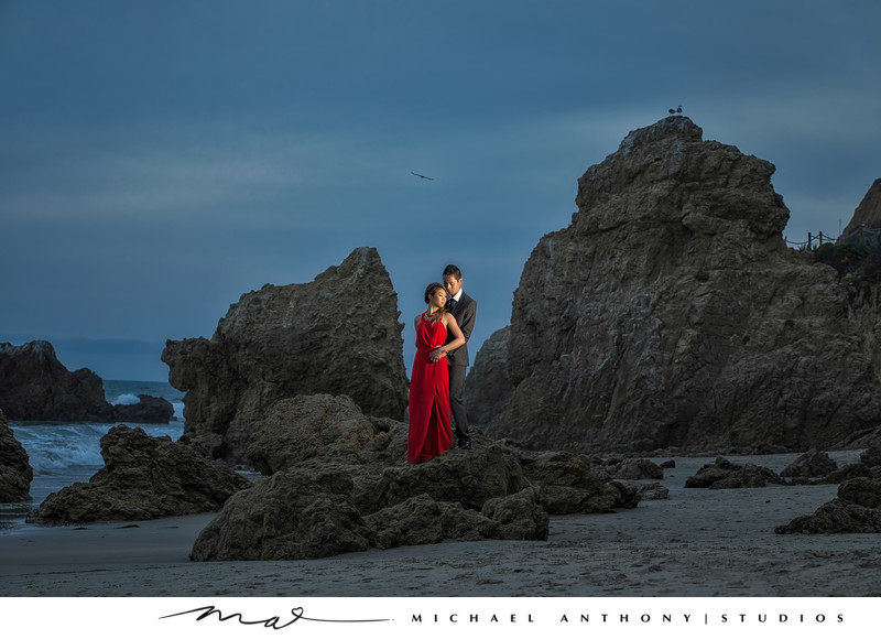 Sunset Engagement Session Malibu