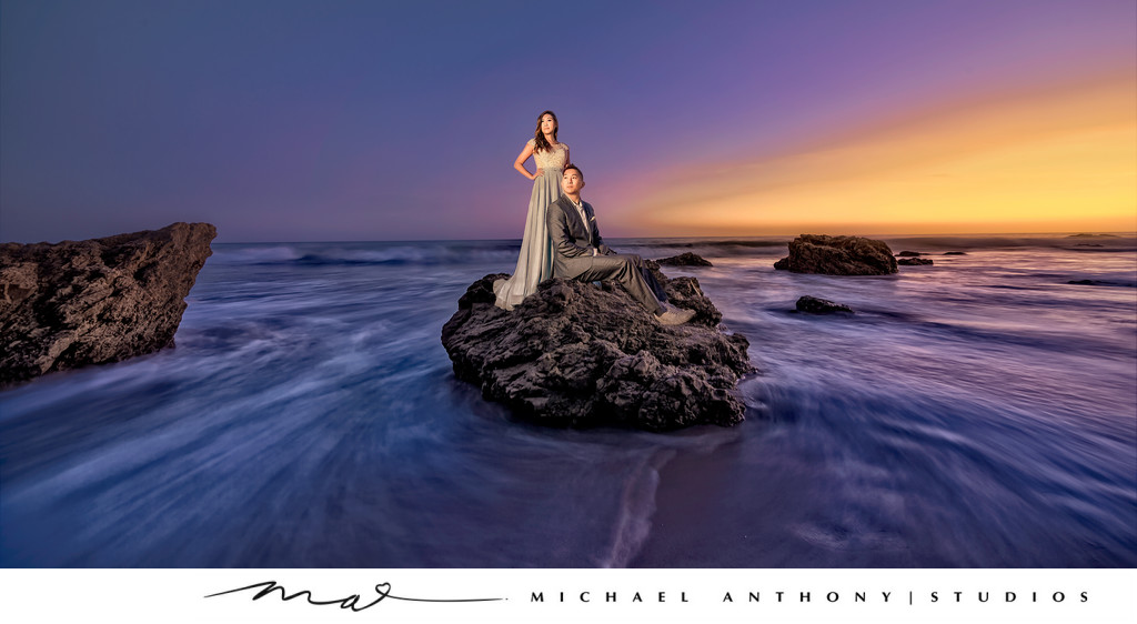 El Matador Beach Engagement Photography