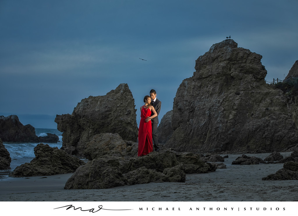 Sunset Engagement Session Malibu