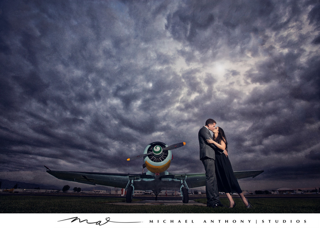 Los Angeles Engagement Photography at an Airport