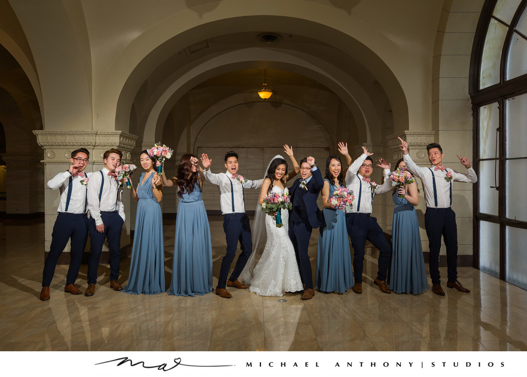 Bridal Party at Majestic Downtown Wedding