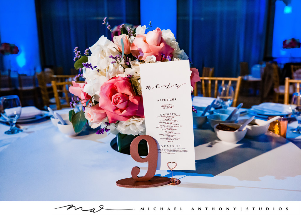 Tablecards at Majestic Downtown Wedding